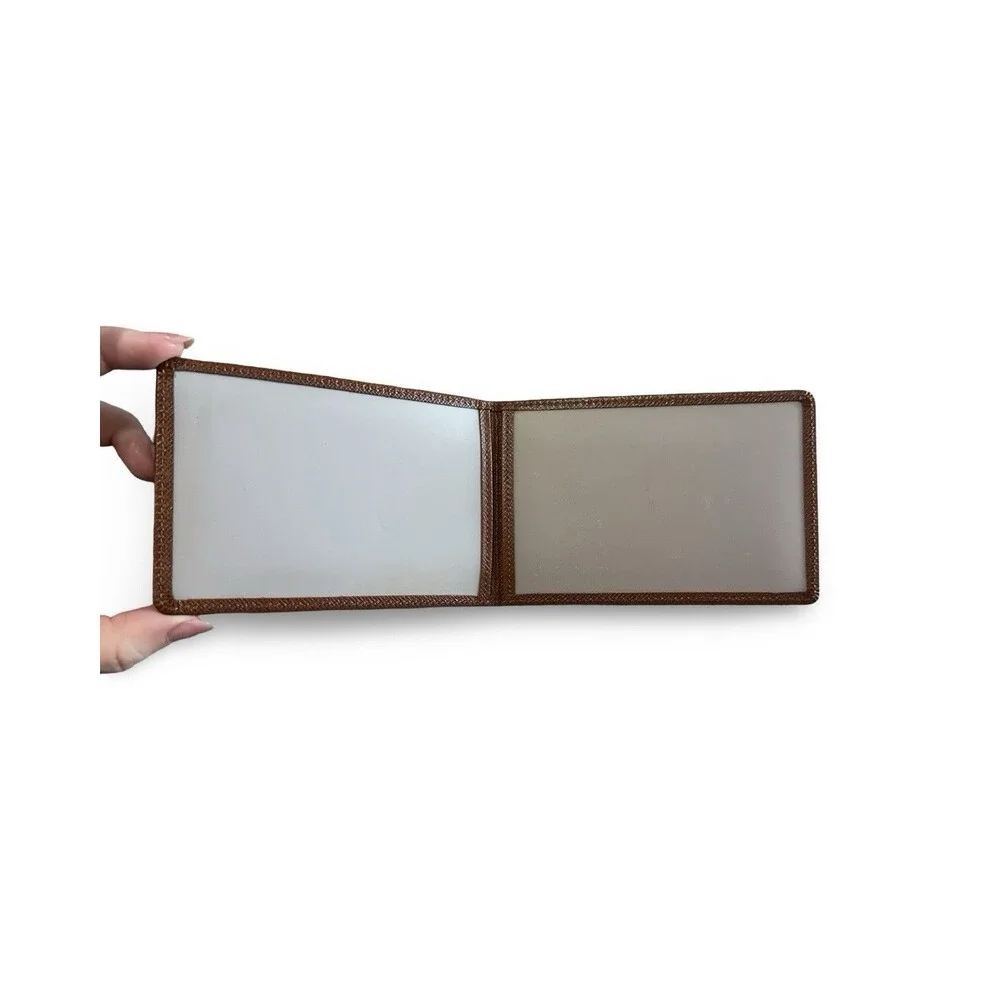 Louis Vuitton Never used Brown Taiga Leather Card/ID Holder